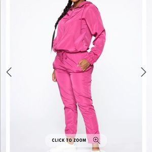 Pink sweatsuit